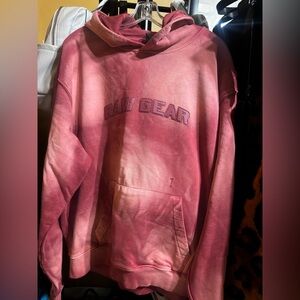 Raw Gear Men's Burgundy Gradient Hoodie